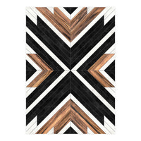 Urban Tribal Pattern No.1 - Concrete and Wood (Print Only)