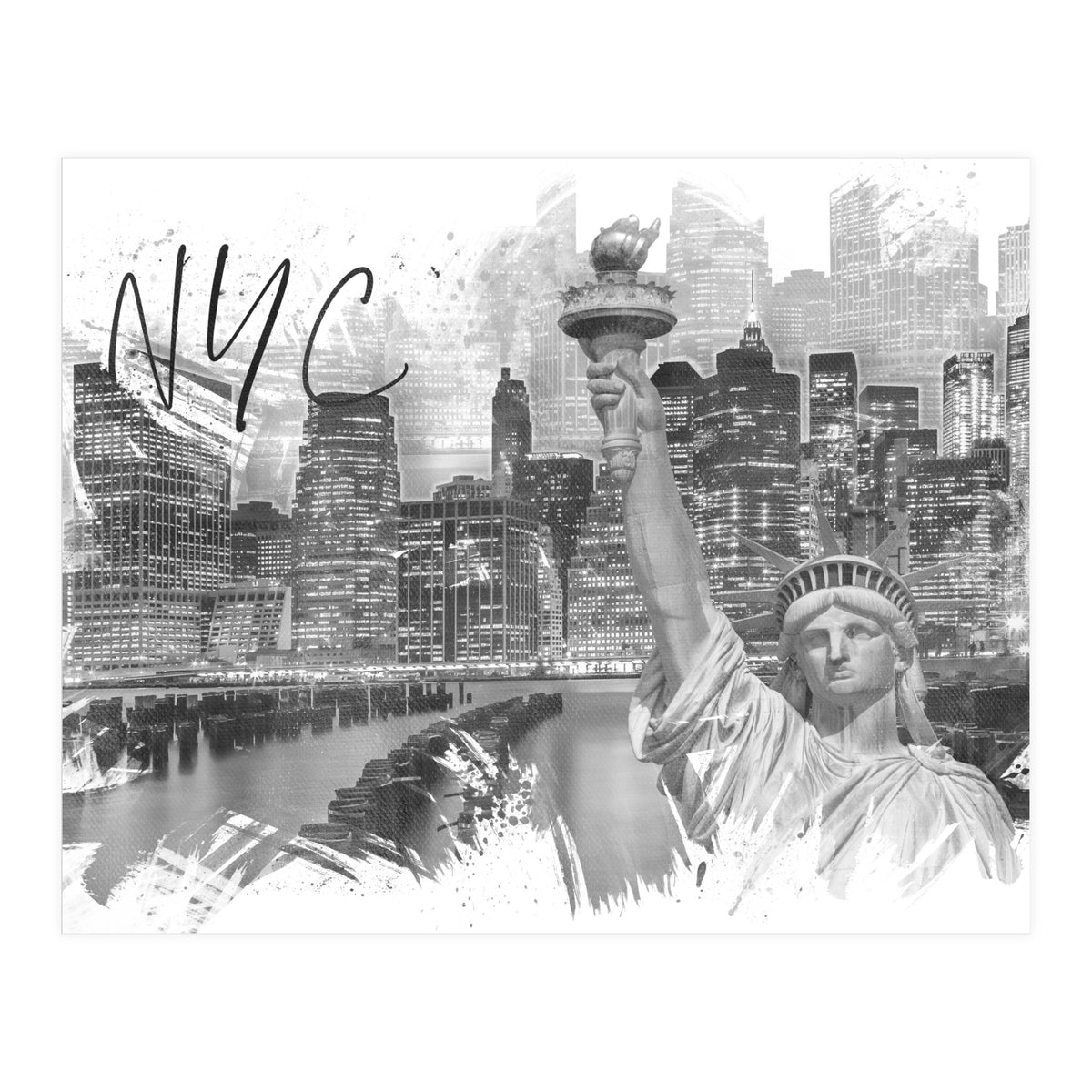 Trendy MANHATTAN Collage (Print Only)