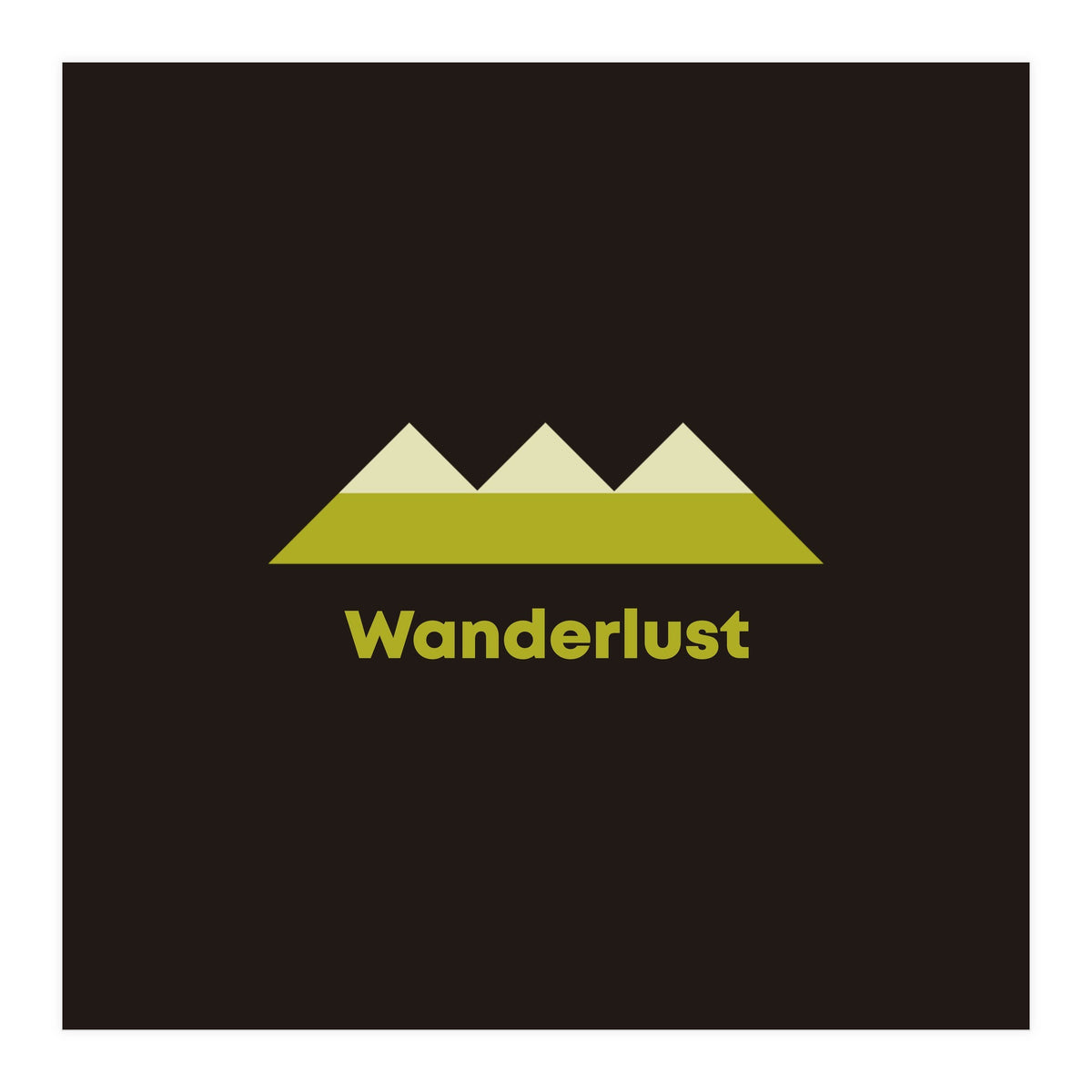 Wanderlust | modern typography (Print Only)