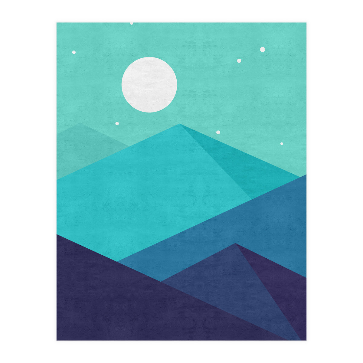 Moonlight mountains (Print Only)
