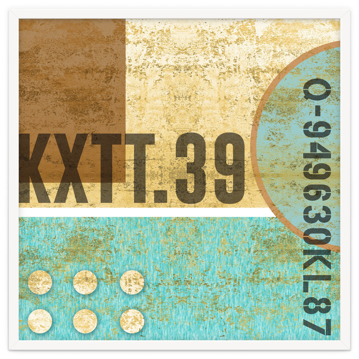 Abstract Industrial Sand And Blue