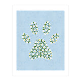 Floral Paw Print (Print Only) thumbnail