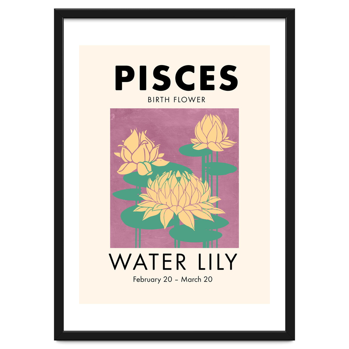 Pisces Birth Flower Water Lily