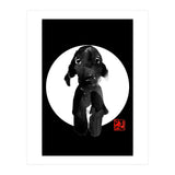 cute dog in white (Print Only) thumbnail