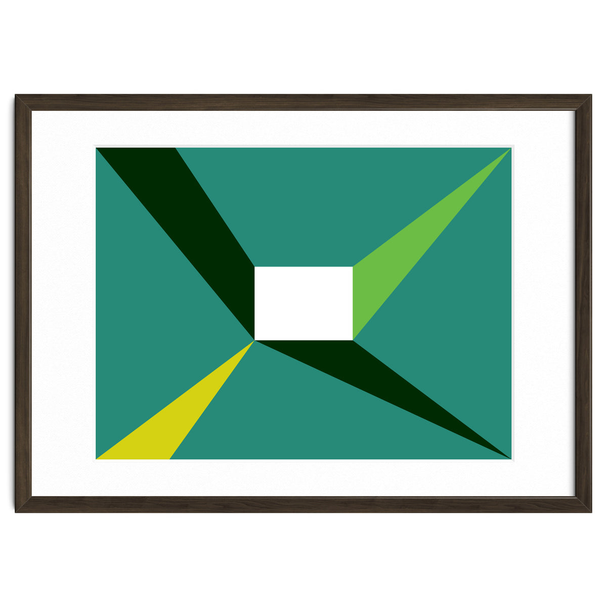 Geometric Shapes No. 27 - green, yellow & lime