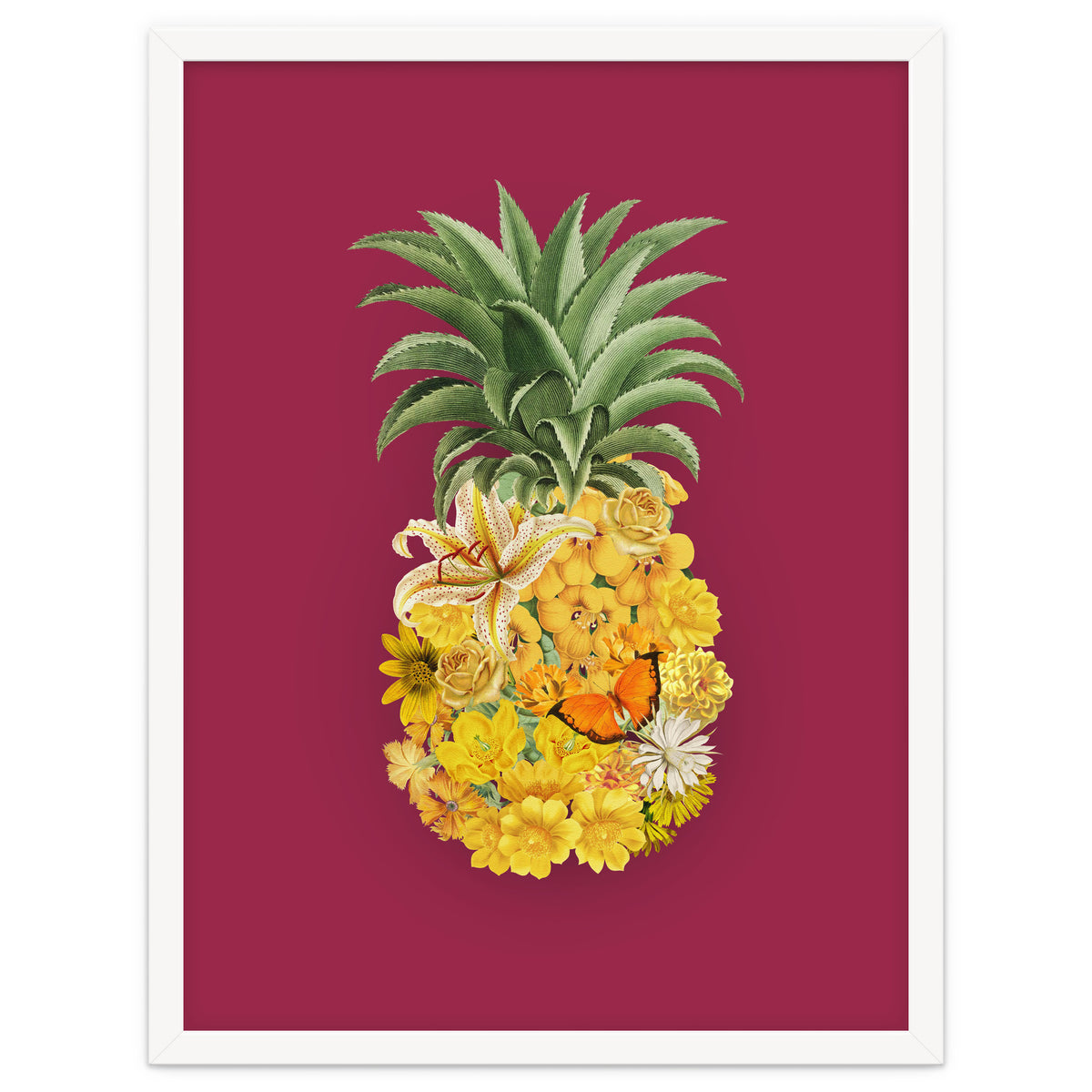 Pineapple Floral Pink