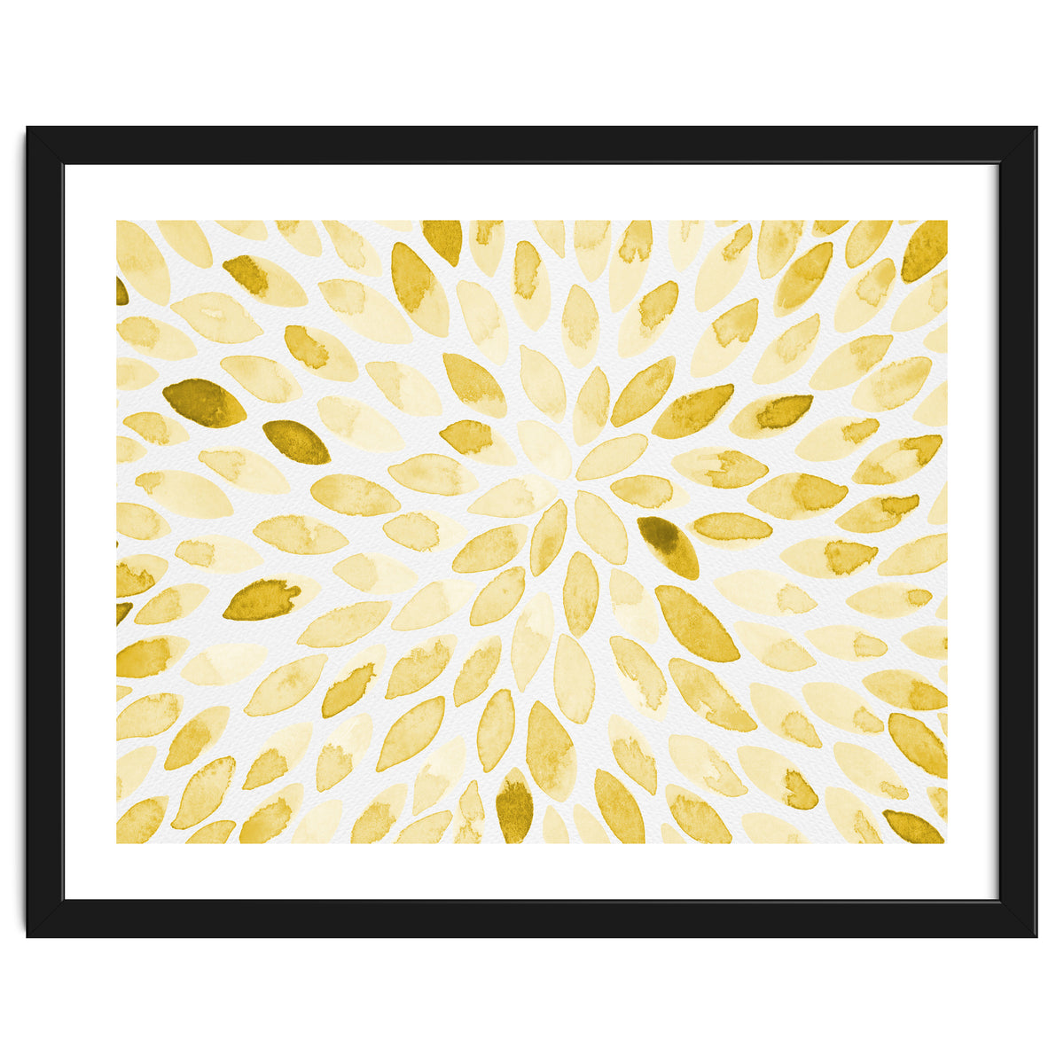 Watercolor Burst Yellow