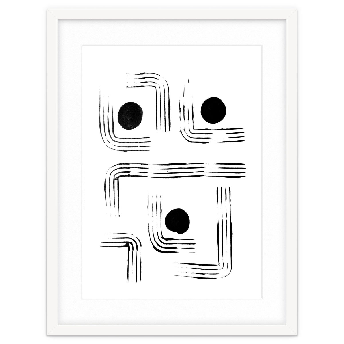 Mid-century Modern Monochrome Print #2