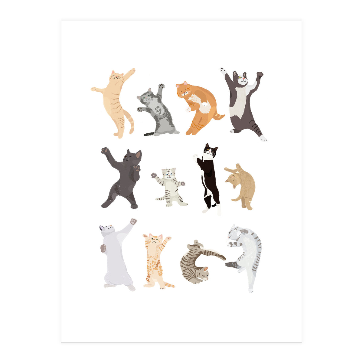 Dancing Cats (Print Only)