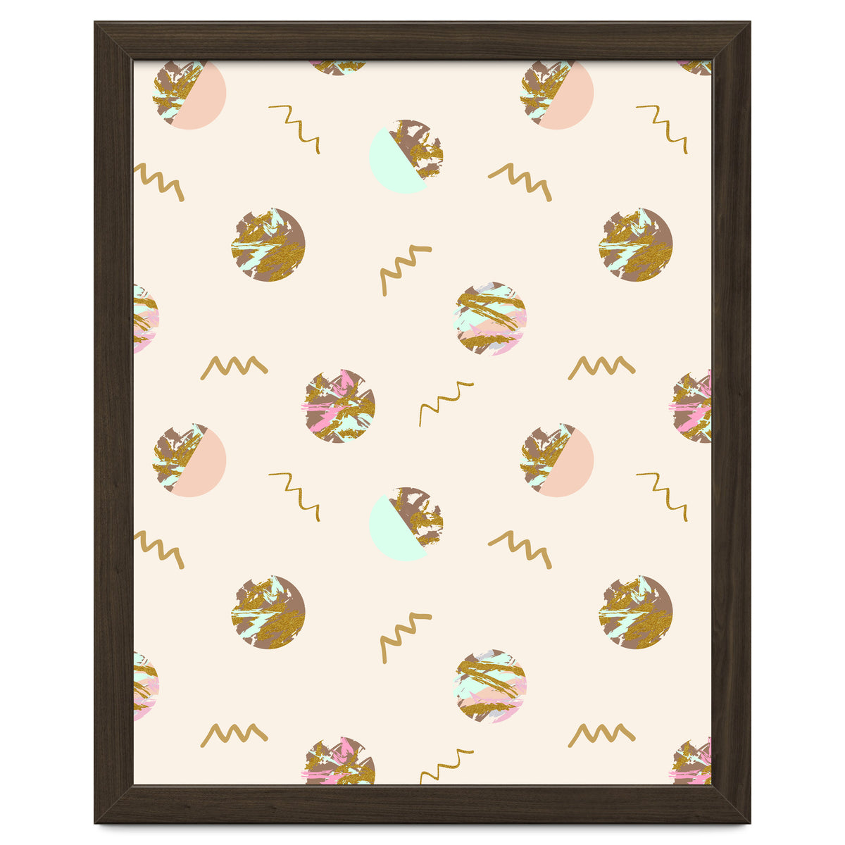 Abstract geometric vector painting