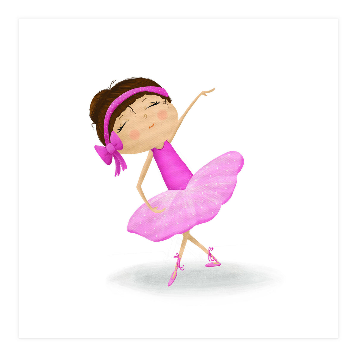 Adorable Ballerina Nursery Print (Print Only)