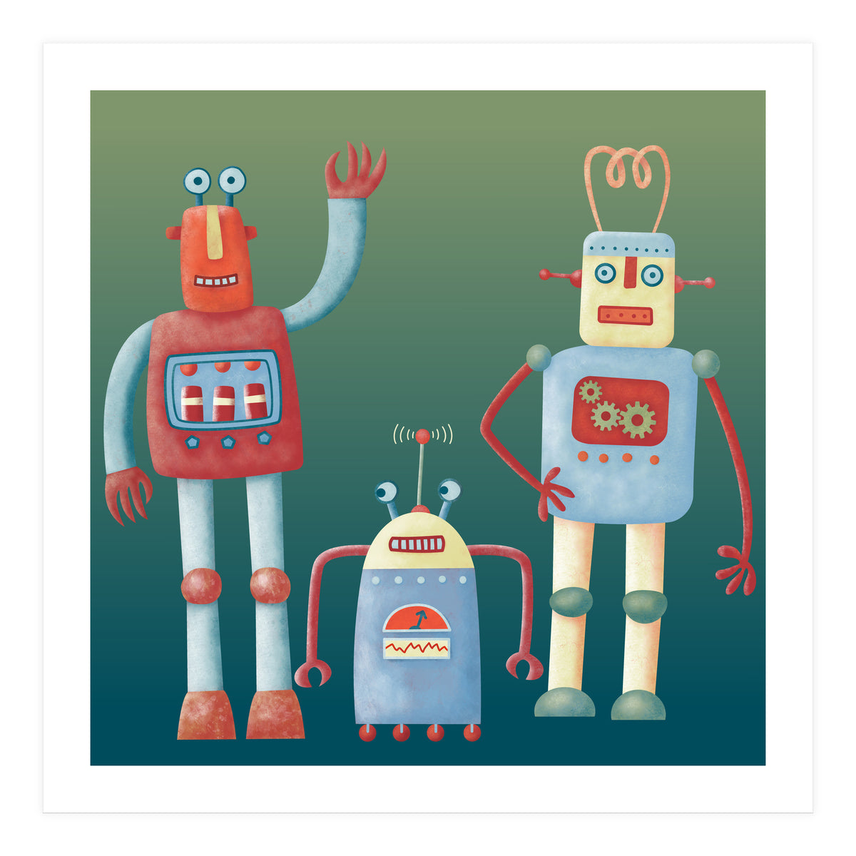 Retro Robots (Print Only)
