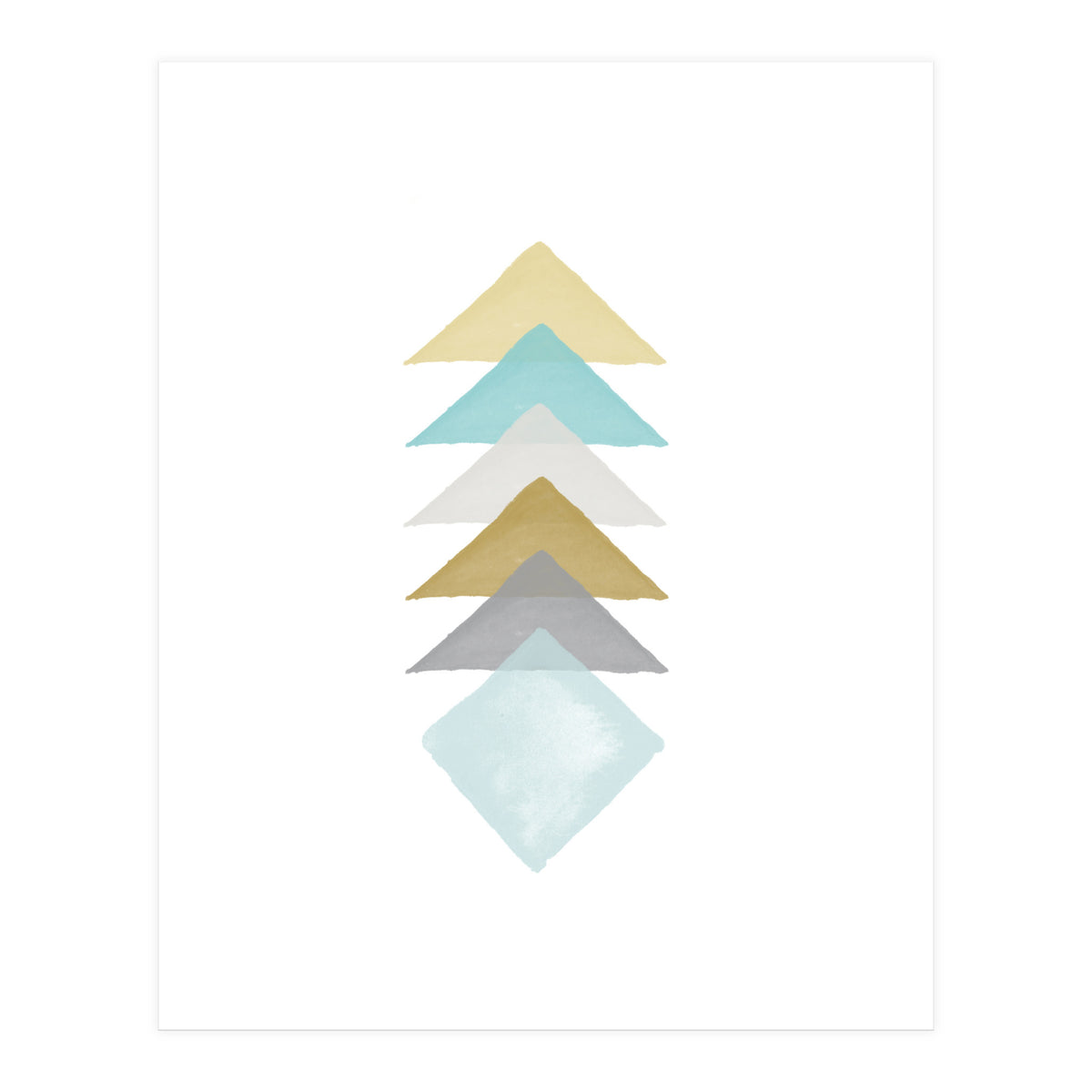 Watercolor Triangles (Print Only)