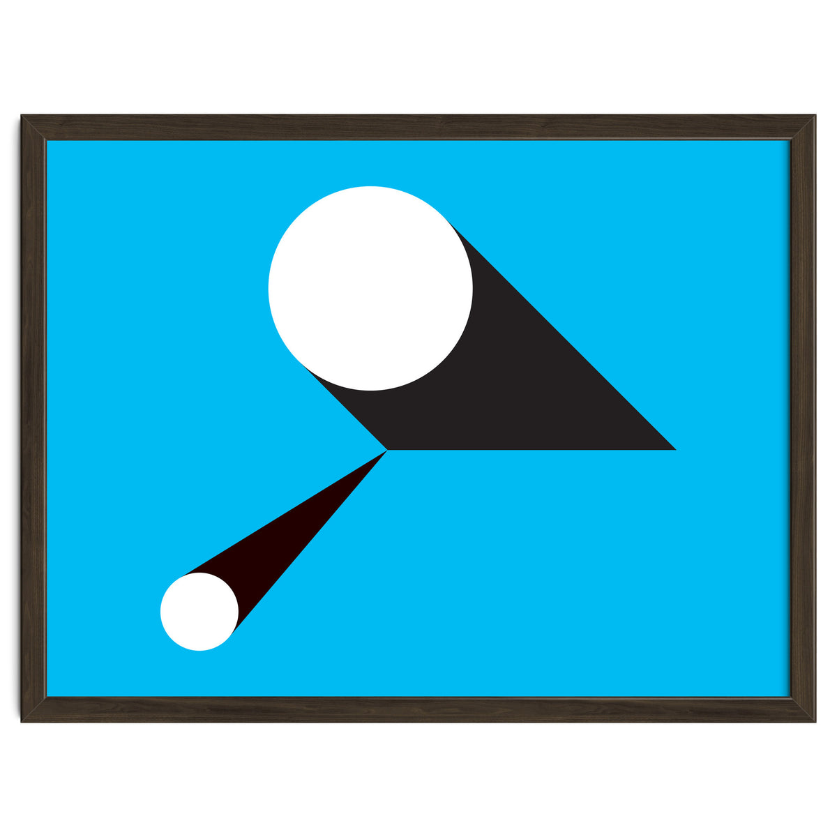 Geometric Shapes No. 46 - blue & black