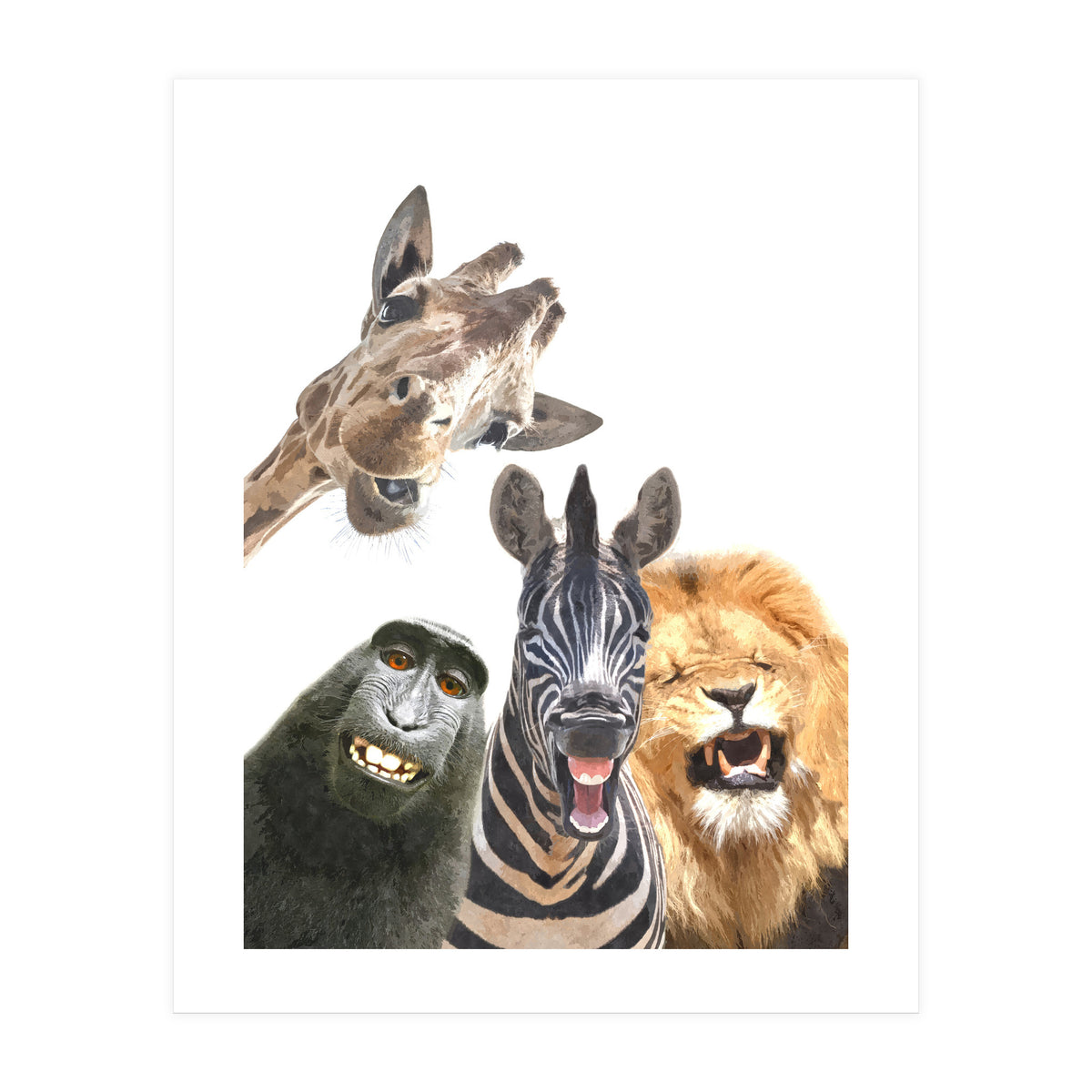 Jungle Animal Friends (Print Only)
