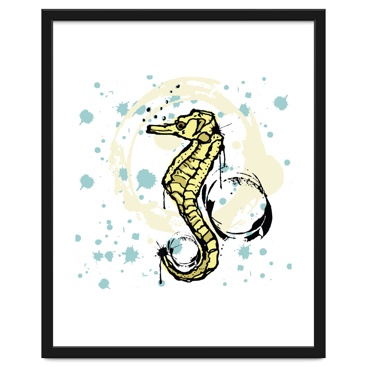 Sea Horse Scribble sketch