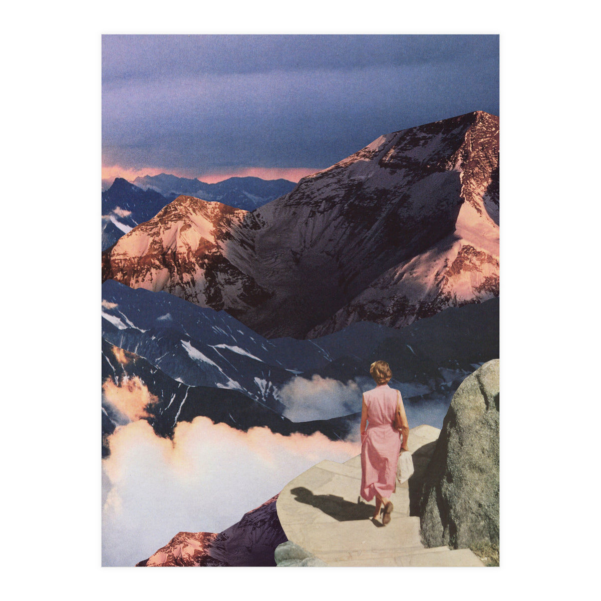 Descending In Pink (Print Only)