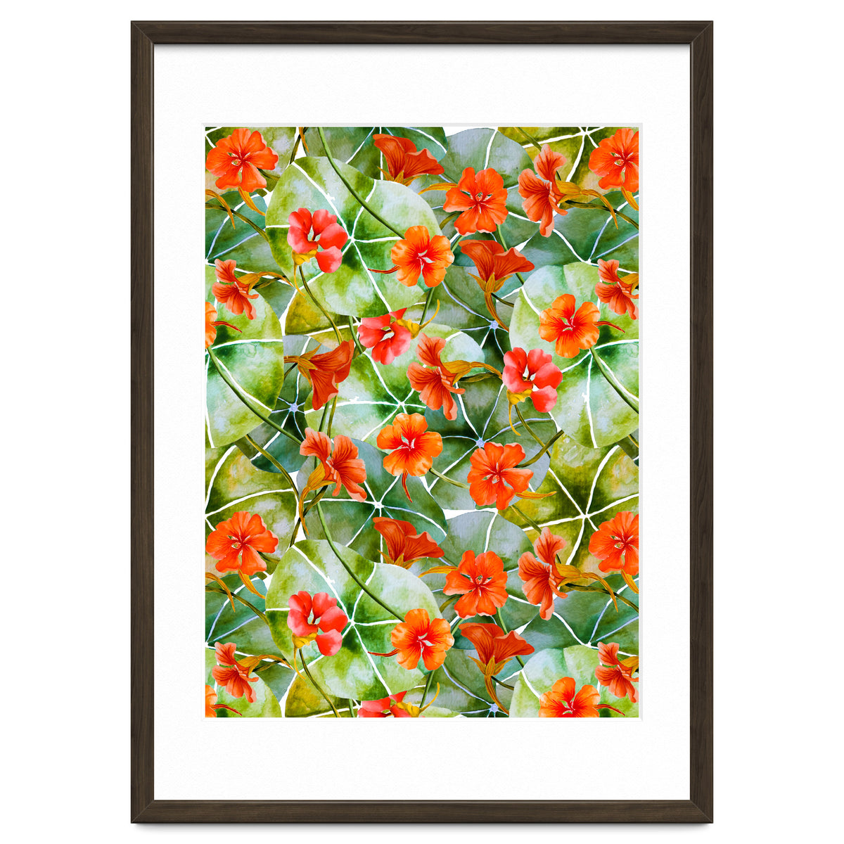 Nasturtiums watercolor 01