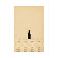 Wine bottle on the table (Print Only)