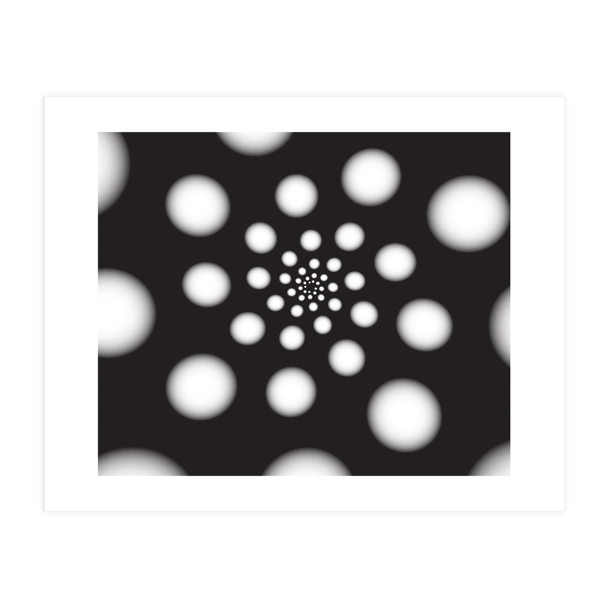 White Spiral Dots (Print Only)