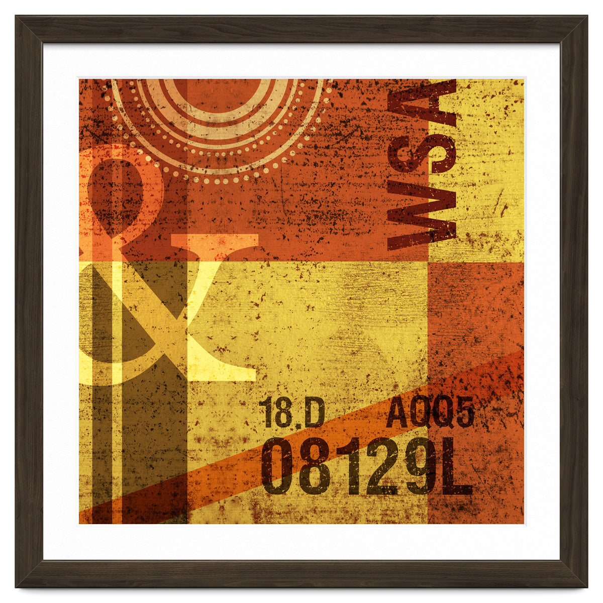 Abstract Industrial Yellow