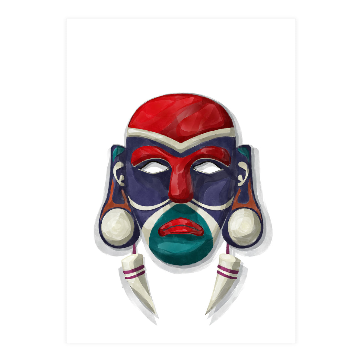 Tribal Mask 5 (Print Only)