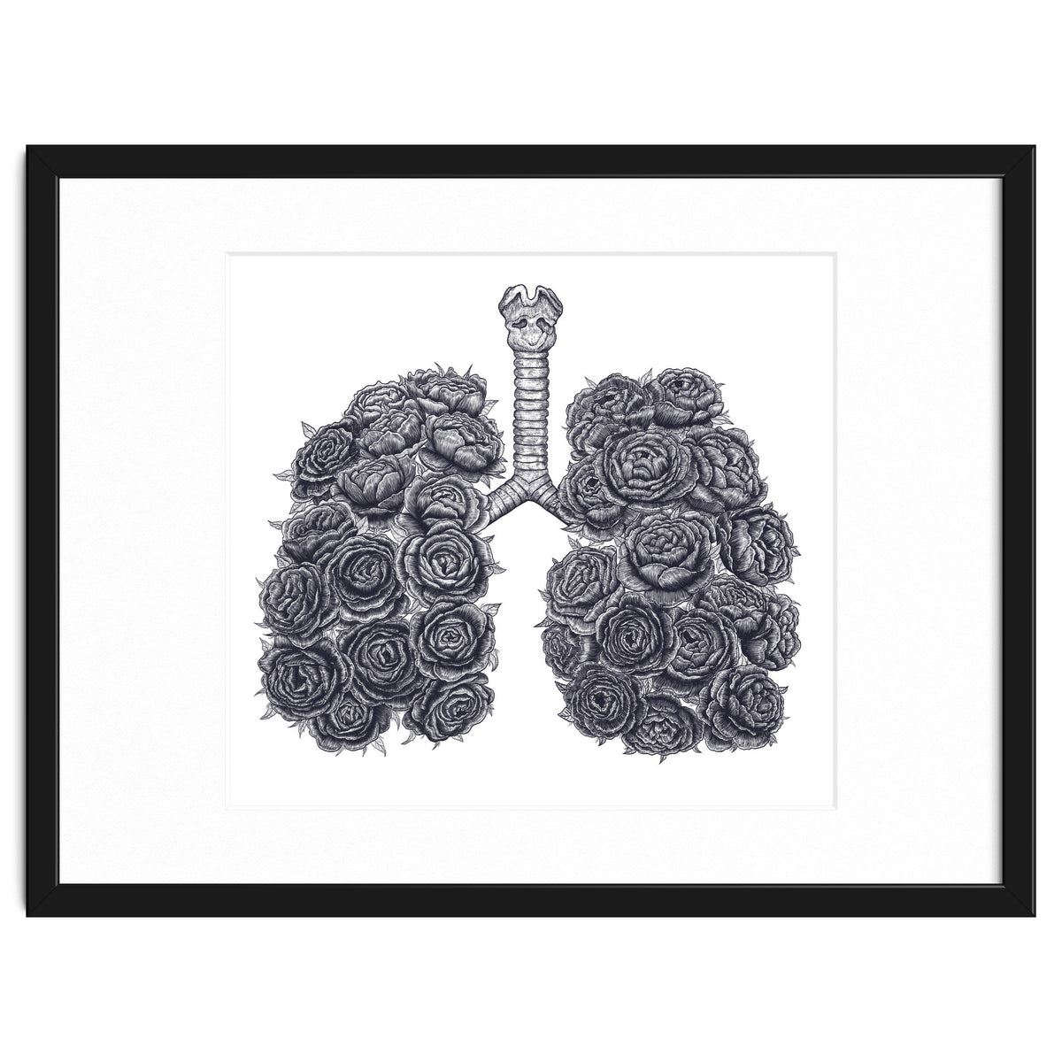 Lungs With Peonies