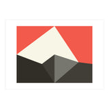 Geometric Shapes No. 77 - pink & grey (Print Only) thumbnail