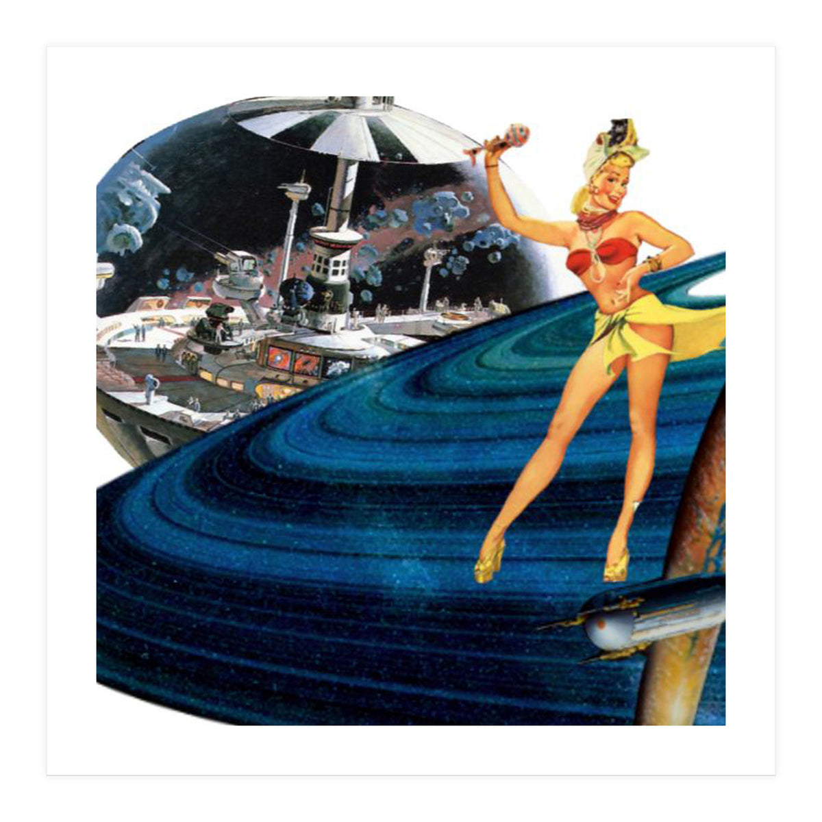 Dancer on Saturn Rings (Print Only)