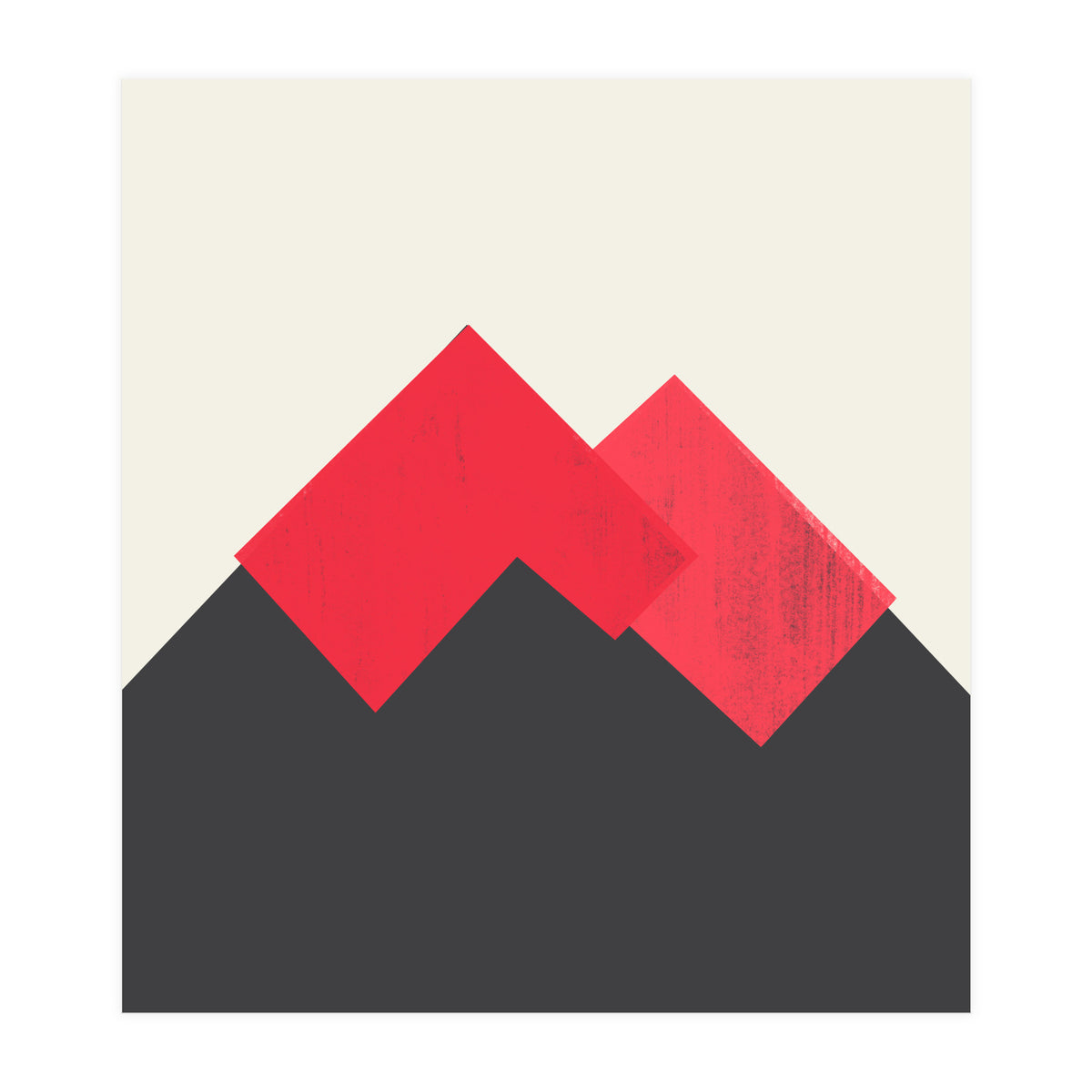 Pastel Mountains II Volcano (Print Only)