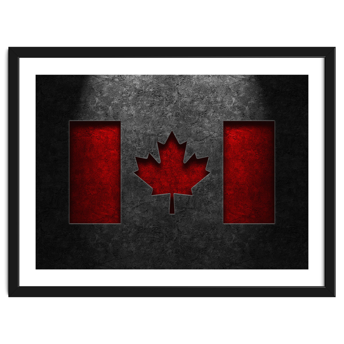 Canadian Flag Stone Texture