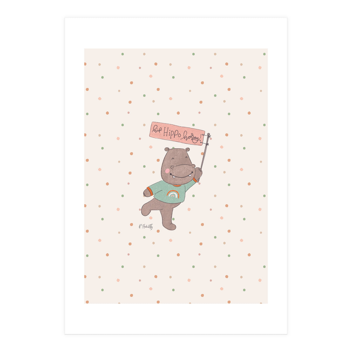 Hip Hippo Hooray (Print Only)