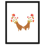 I Pinky Promise | Valentine's Day Love Friendship | Floral Botanical Join Hands Forever thumbnail