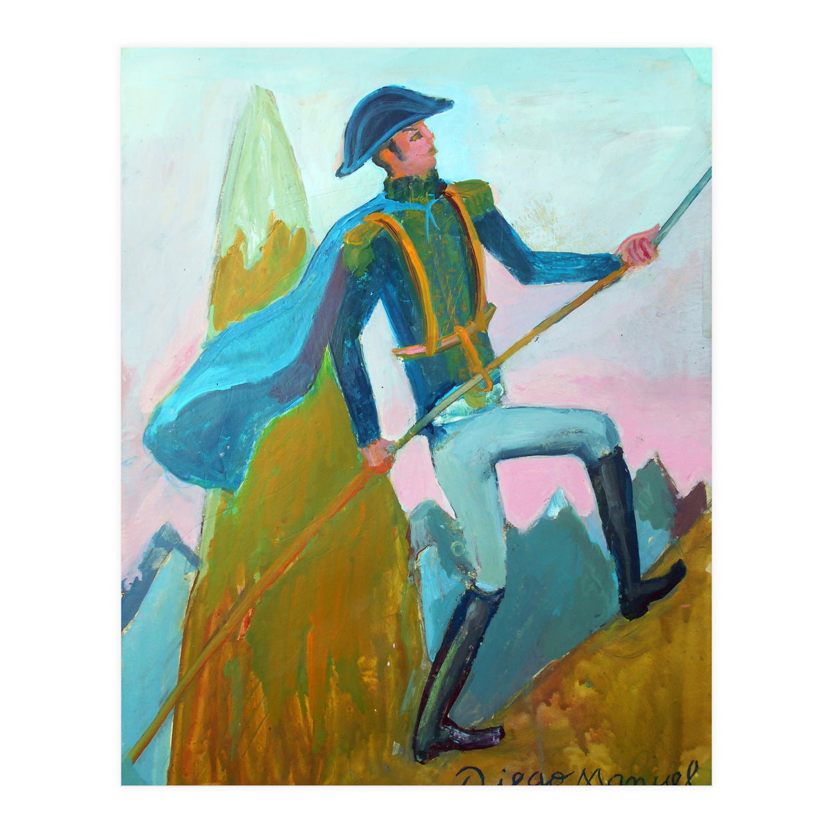 San Martin Cruzando Los Andes (Print Only)