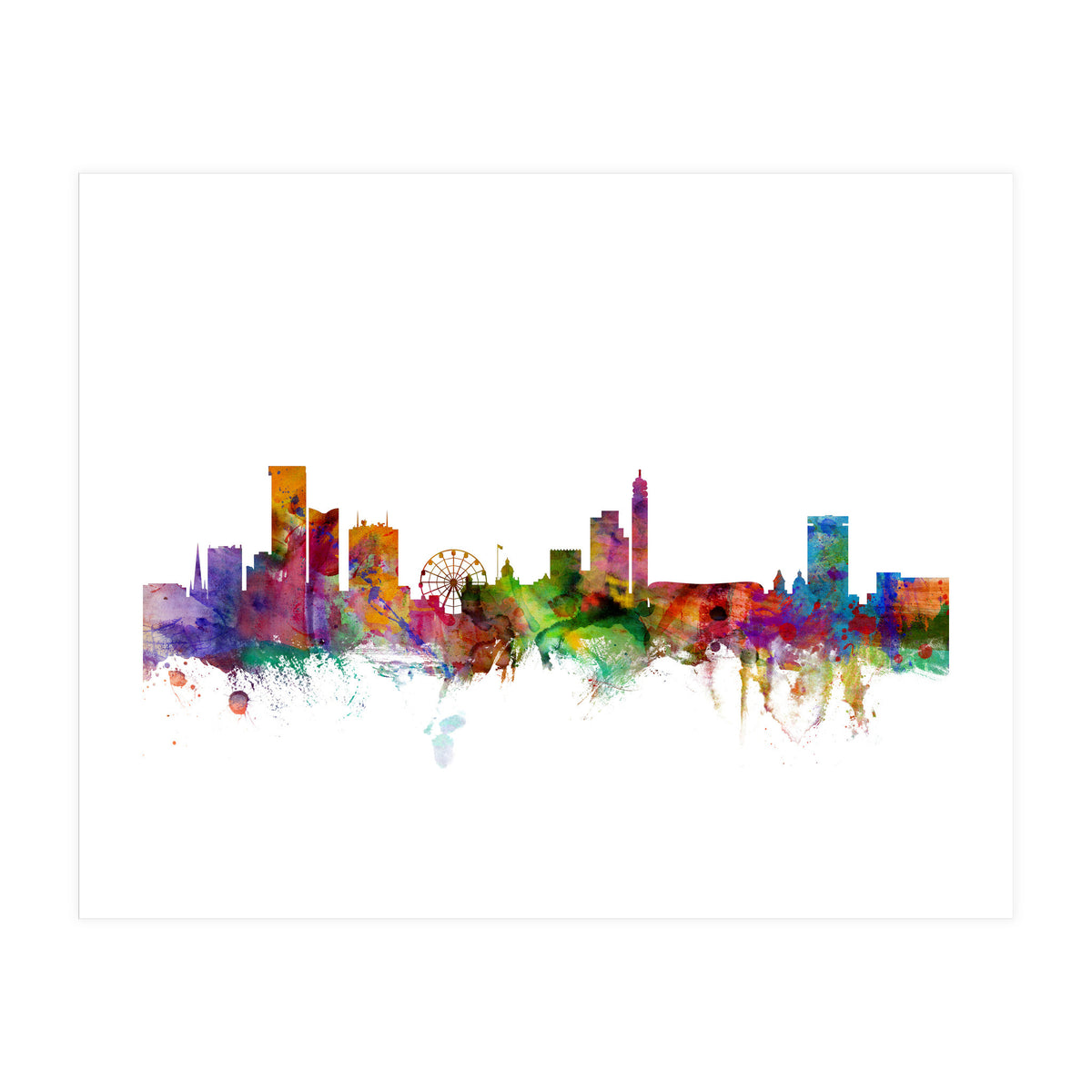 Birmingham England Skyline (Print Only)