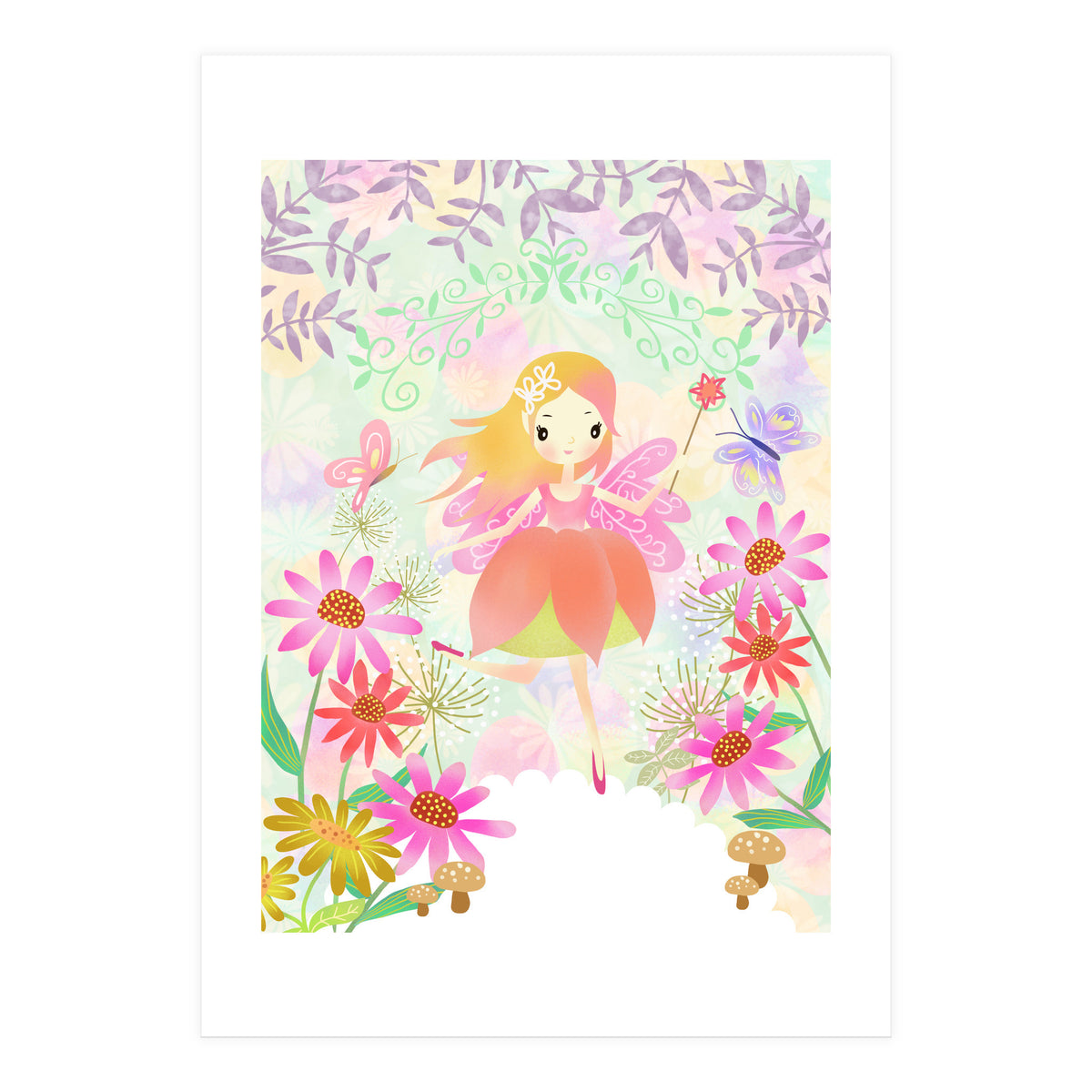 Fairy in the Garden (Print Only)