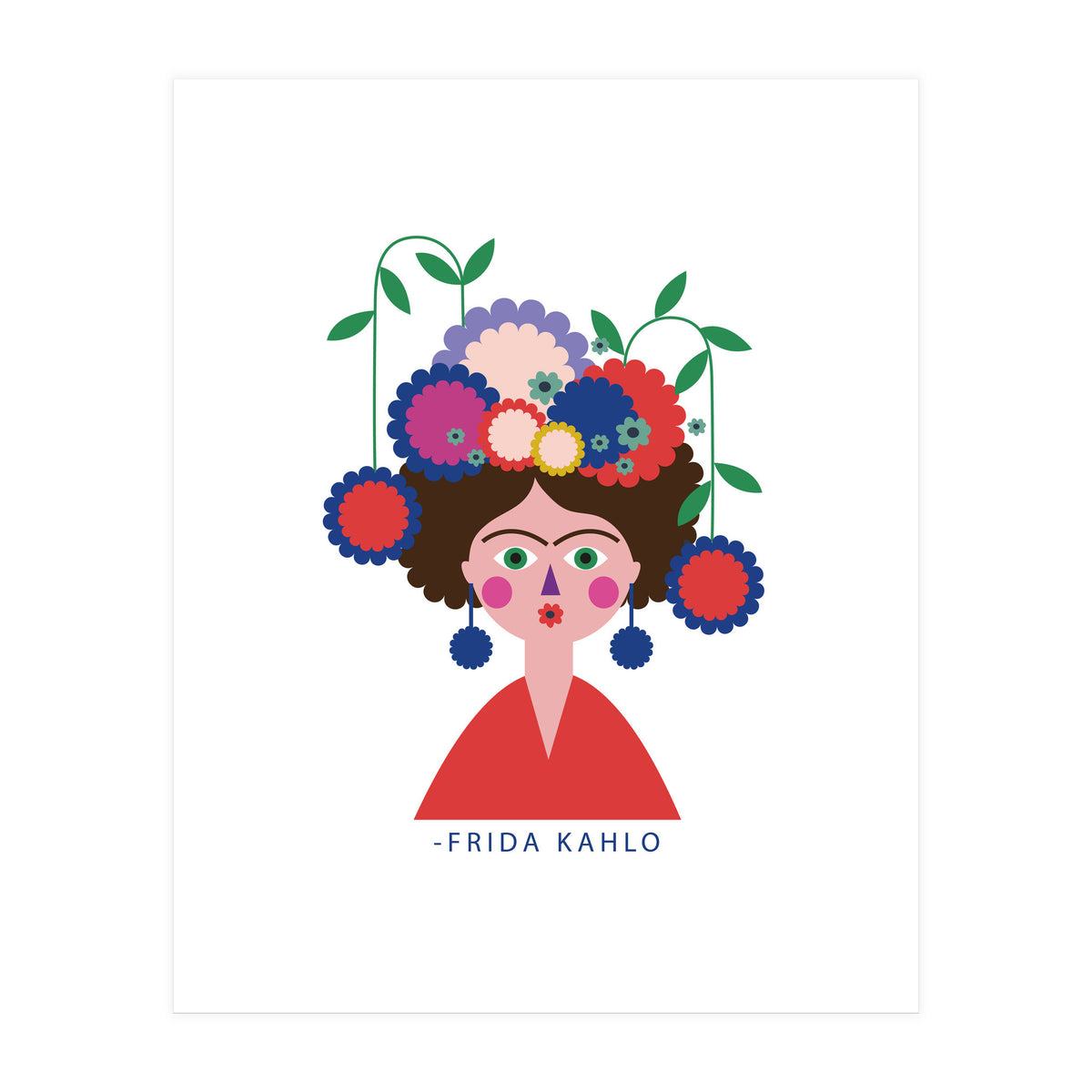 Frida 22 Rgb White (Print Only)
