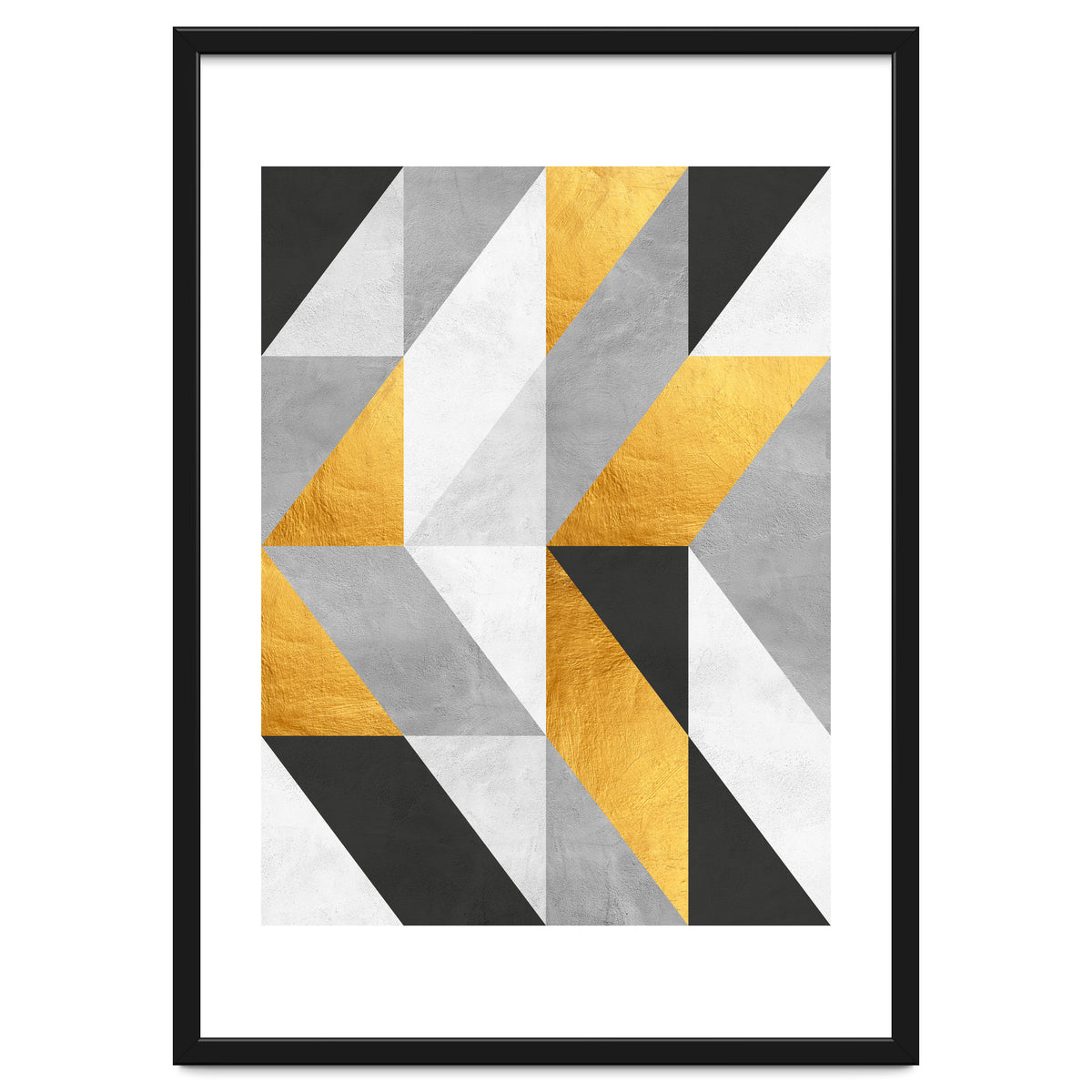 Gray and Gold Composition I