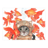 Scuba Cat  (Print Only) thumbnail