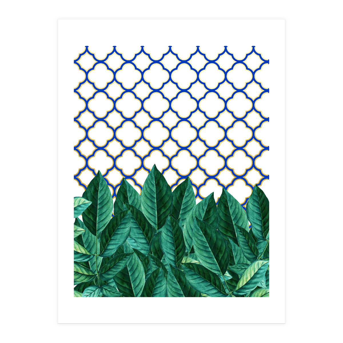 Leaves And Tiles (Print Only)