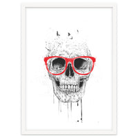 Skull With Red Glasses