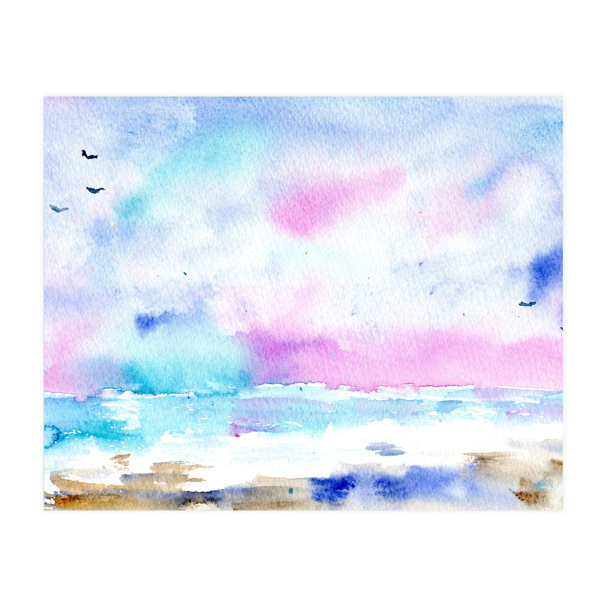 Tenderness of the sea || watercolor (Print Only)