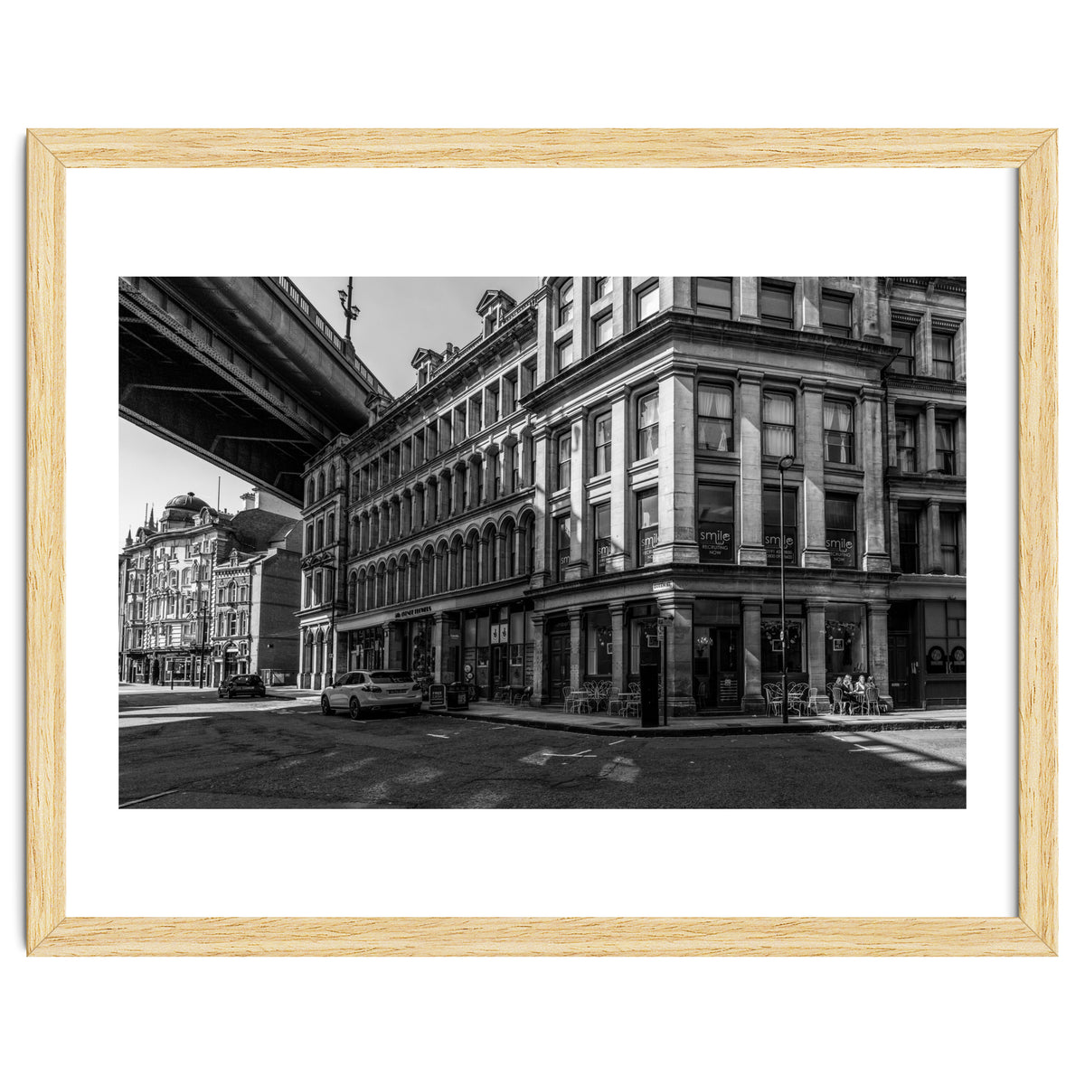 Dene st Newcastle monochrome