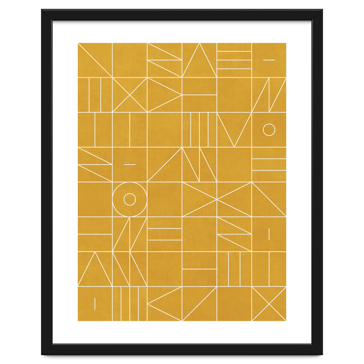 My Favorite Geometric Patterns No.4 - Mustard Yellow