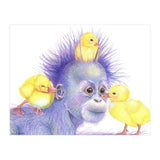 Purple Orangutan and Ducks (Print Only) thumbnail