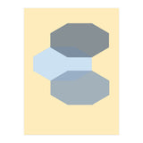Blue shapes abstract (Print Only) thumbnail