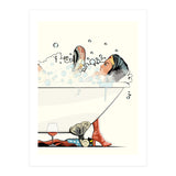 Wonder Woman in the Bath, funny Bathroom Humour (Print Only) thumbnail