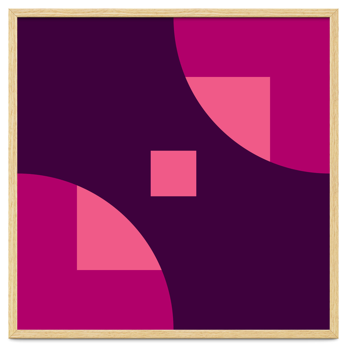 Geometric Shapes No. 1 - purple & pink squares