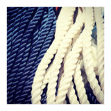 Blue and white fishing rope (Print Only) thumbnail