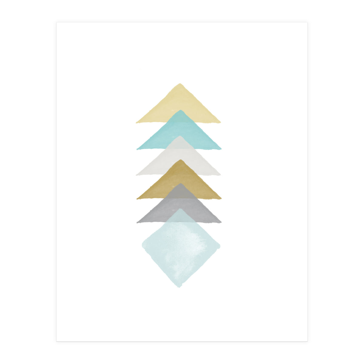 Watercolor Triangles (Print Only)